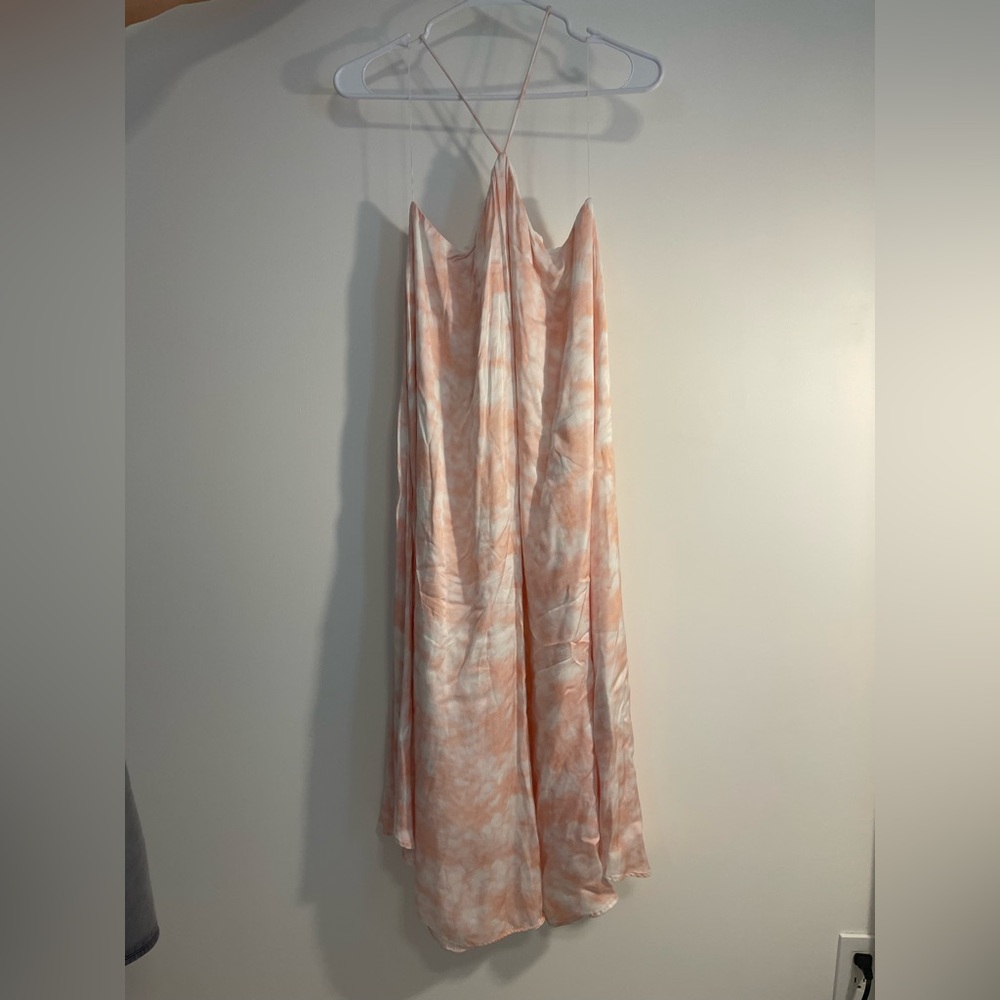 H&M Peach and White Dress